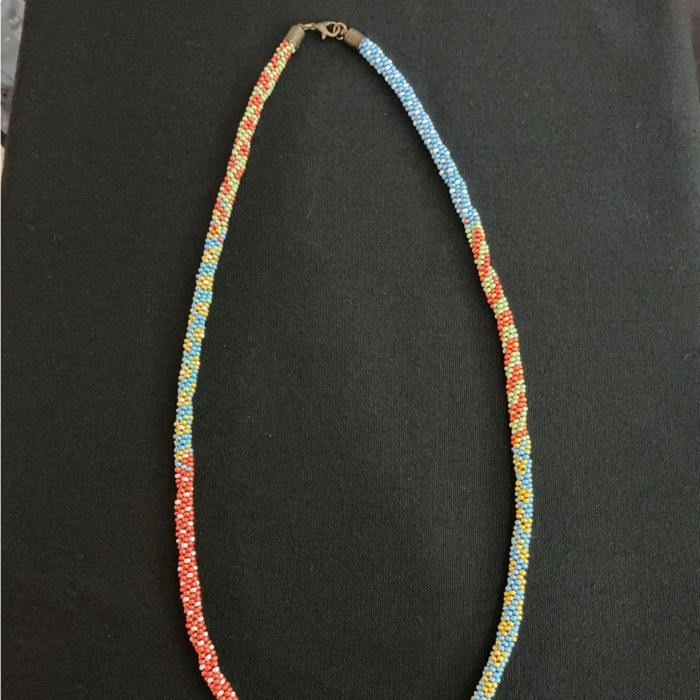 Multi Design Kumihimo Beaded Necklace